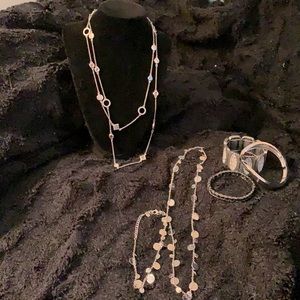 Lia Sophia Silver Tone Jewelry